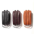The Leblon Double-Compartment Leather Toiletry Bag